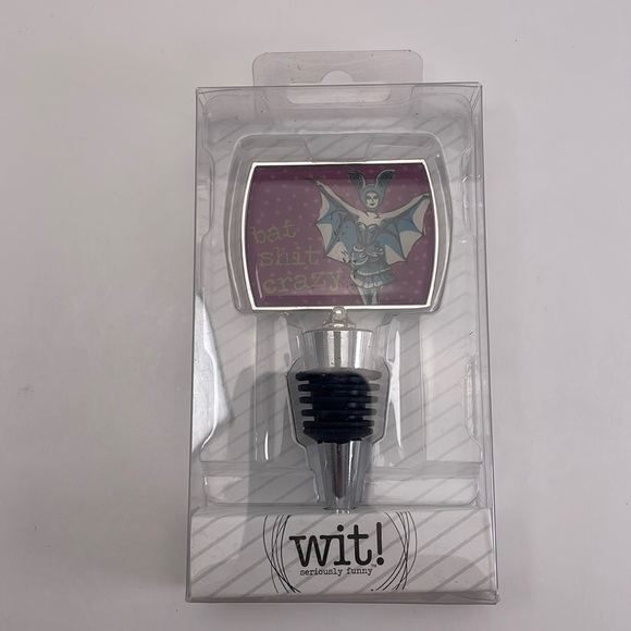 Bat Shi* Crazy Wine Stopper New - Picture 4 of 8